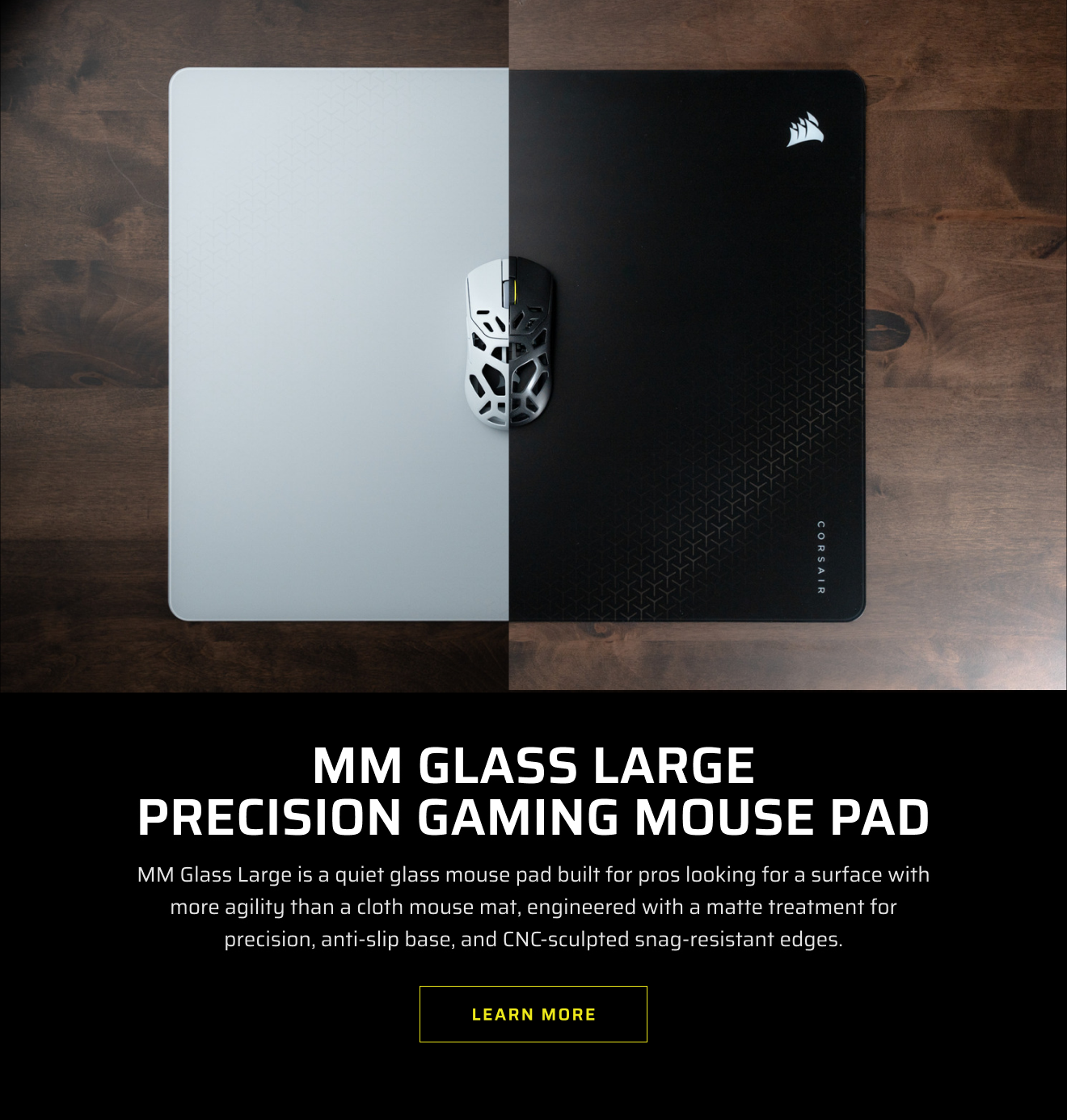 MM Glass Large Precision Gaming Mouse Pad