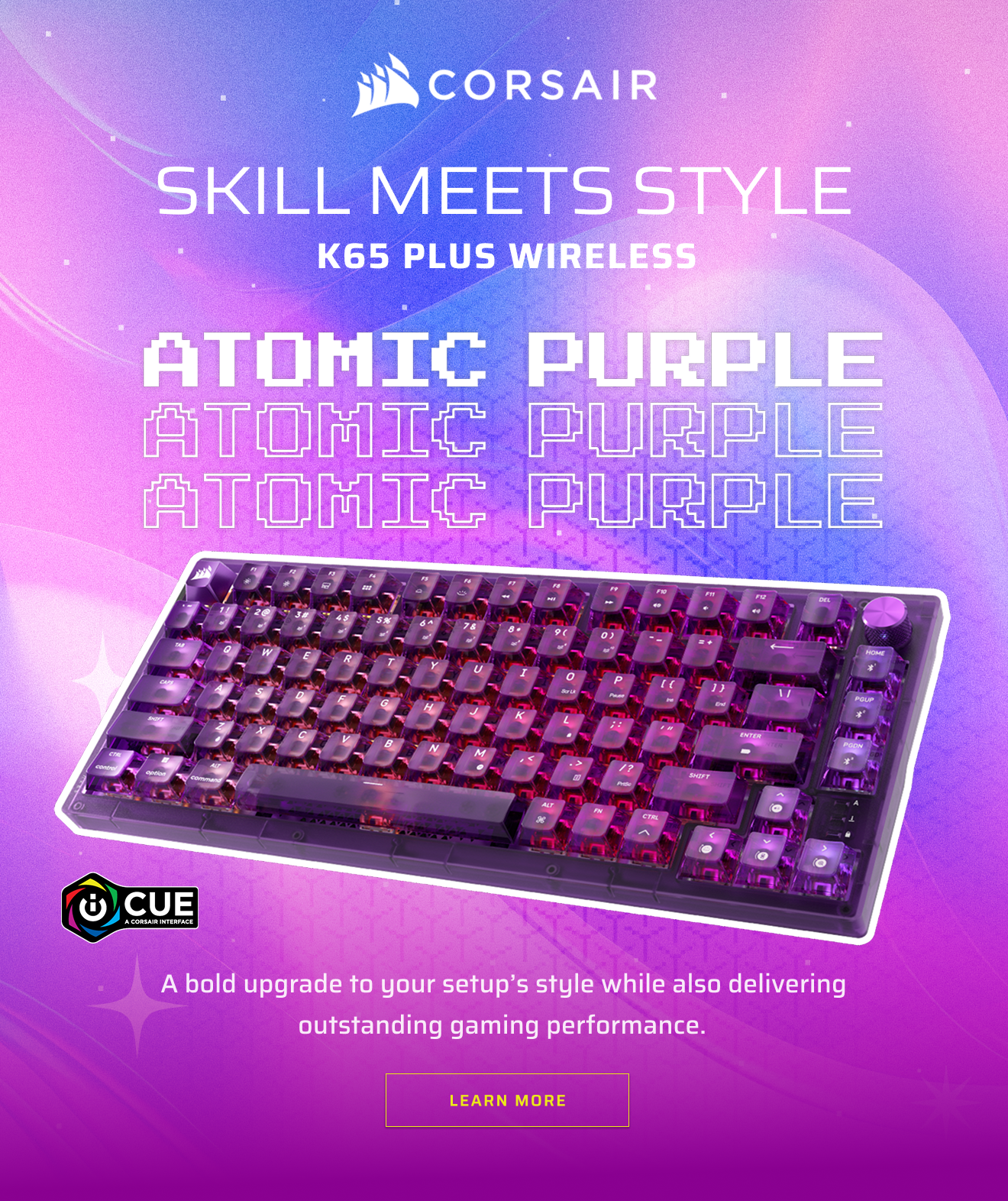 SKILL MEETS STYLE K65 PLUS WIRELESS - Atomic Purple