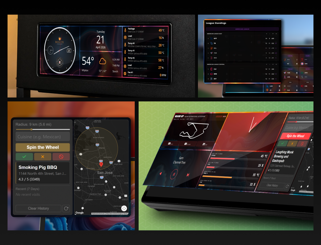 Browse from an expansive library of useful apps for the XENEON EDGE 14.5