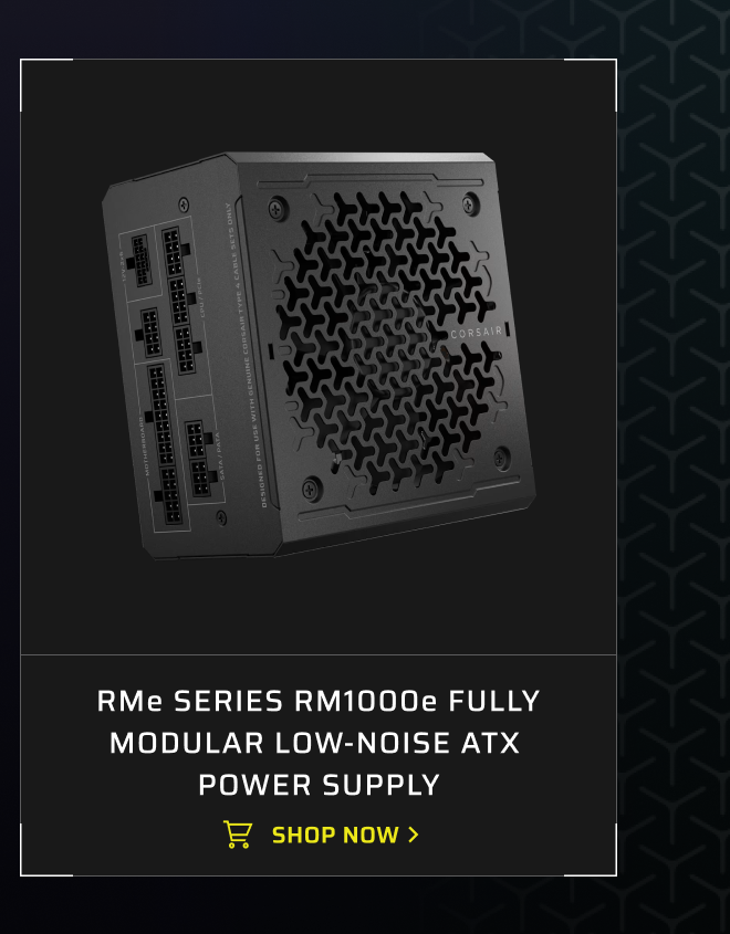 RMe Series RM1000e Fully Modular Low-Noise ATX Power Supply