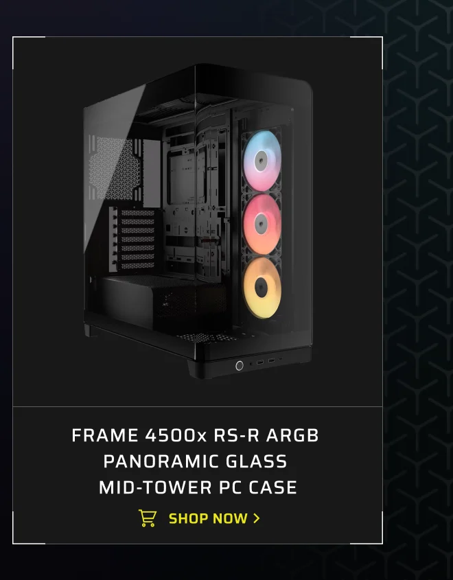 FRAME 4500X RS-R ARGB Panoramic Glass Mid-Tower PC Case