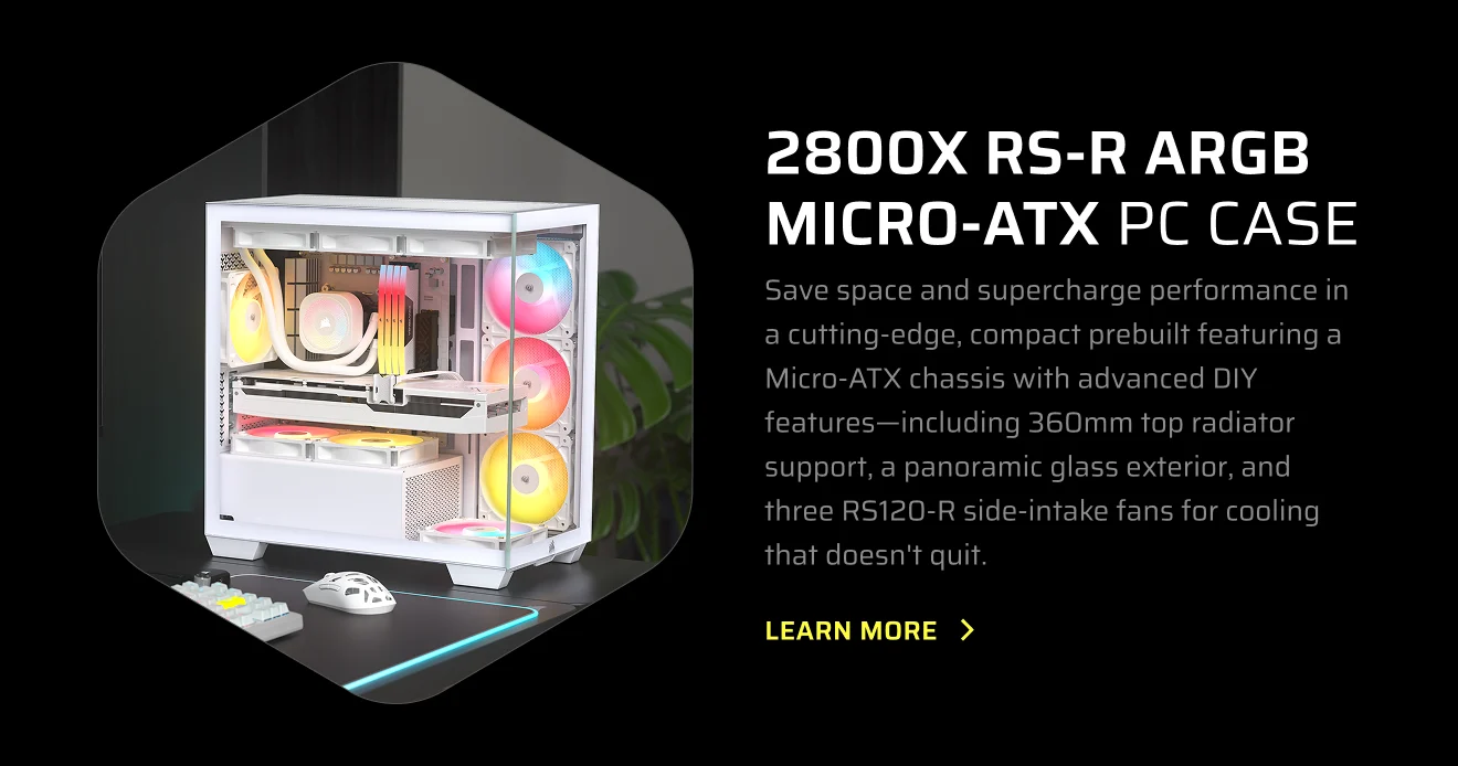 2800X RS-R ARGB  MICRO-ATX PC CASE