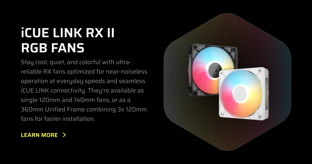 iCUE LINK RX II  RGB FANS