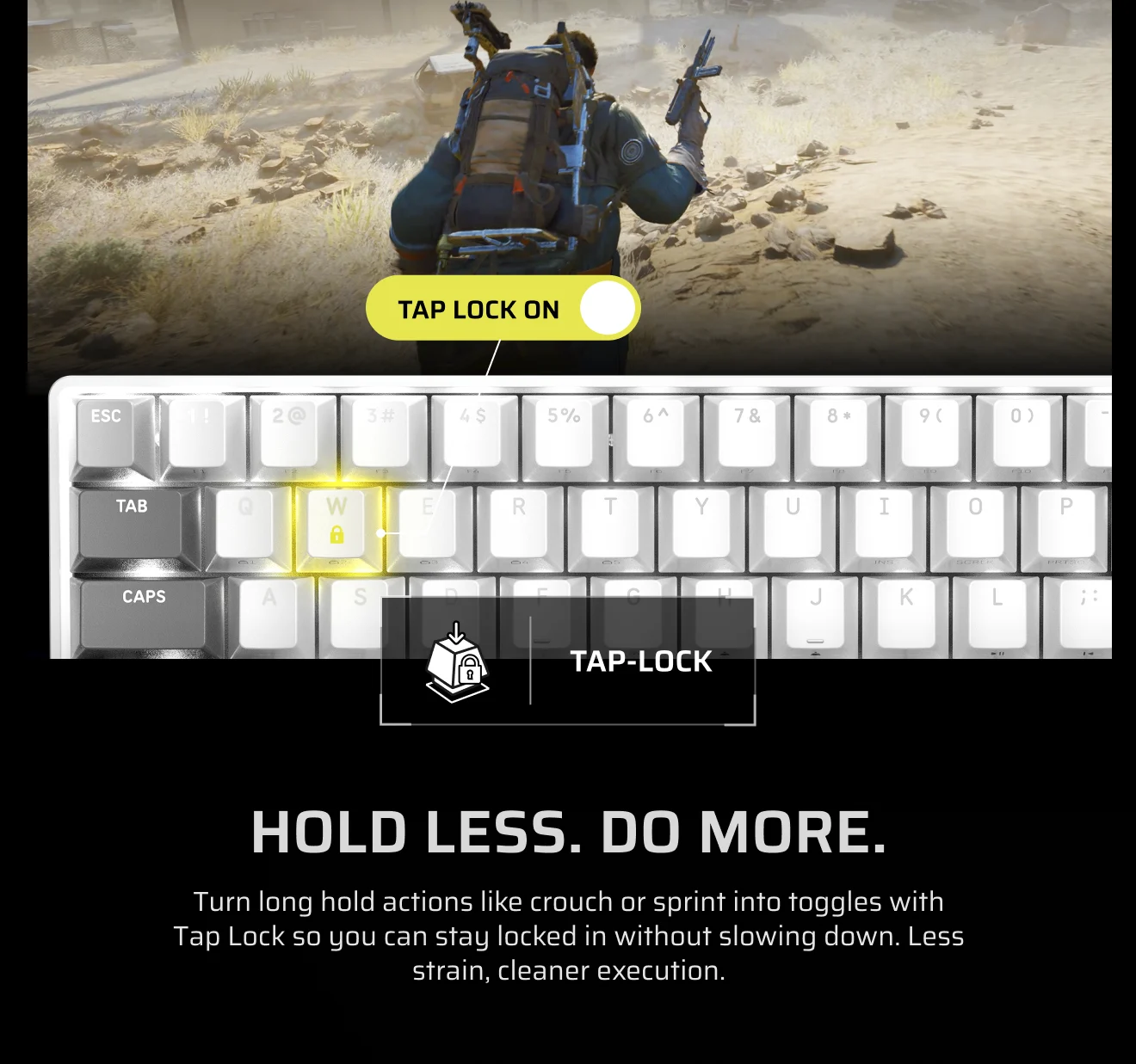 HOLD LESS. DO MORE.