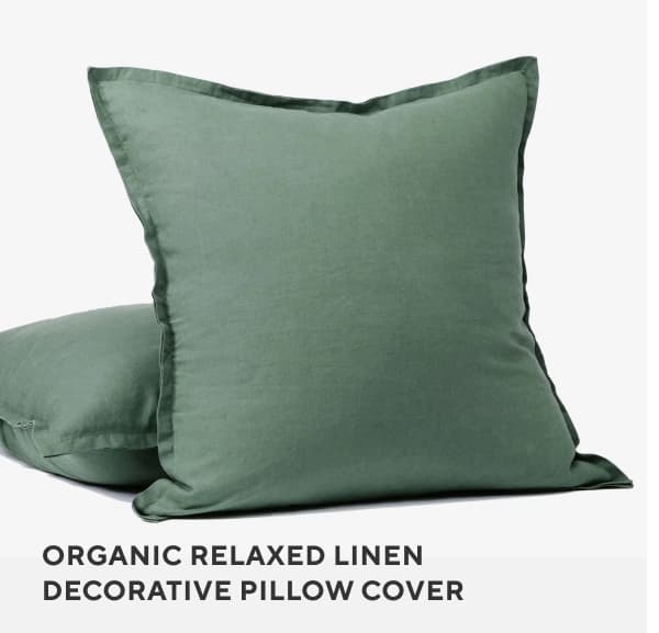 Organic Relaxed Linen Decorative Pillow Cover