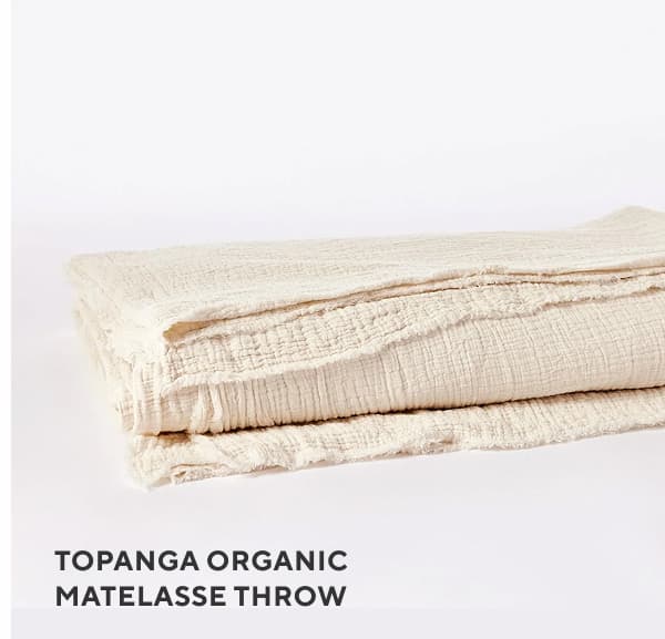 Topanga Organic Matelasse Throw