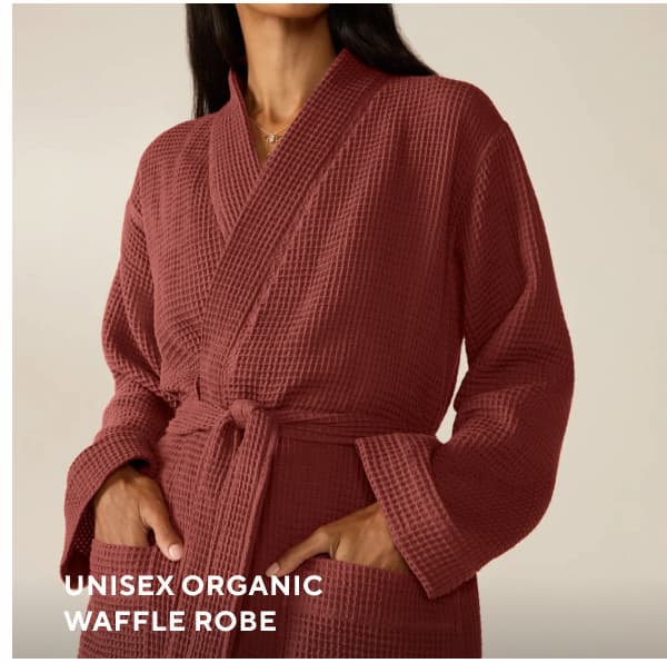 Unisex Organic Waffle Robe