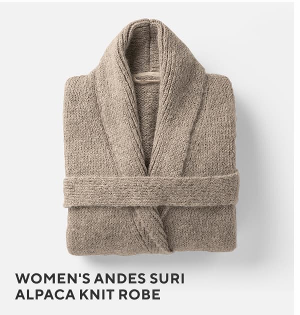 Women's Andes Suri Alpaca Knit Robe