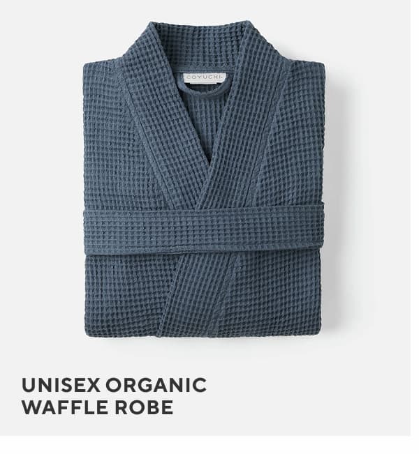 Unisex Organic Waffle Robe