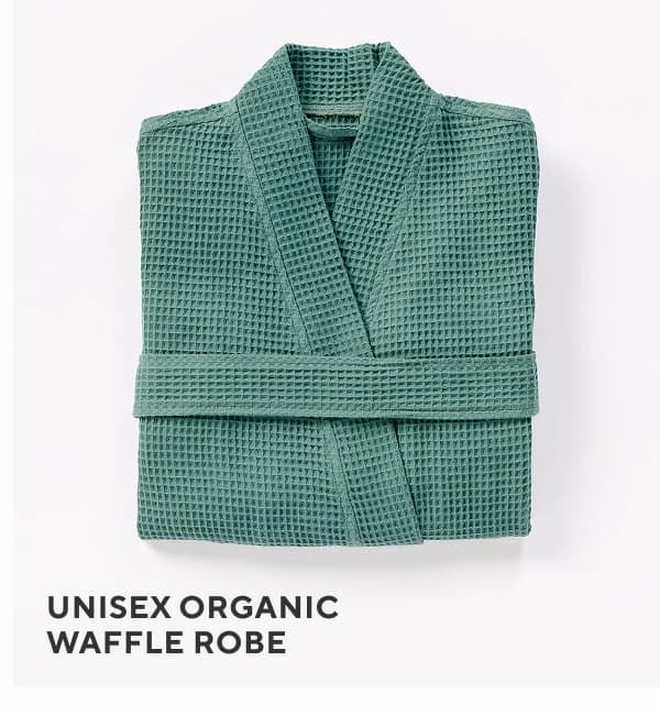 Unisex Organic Waffle Robe