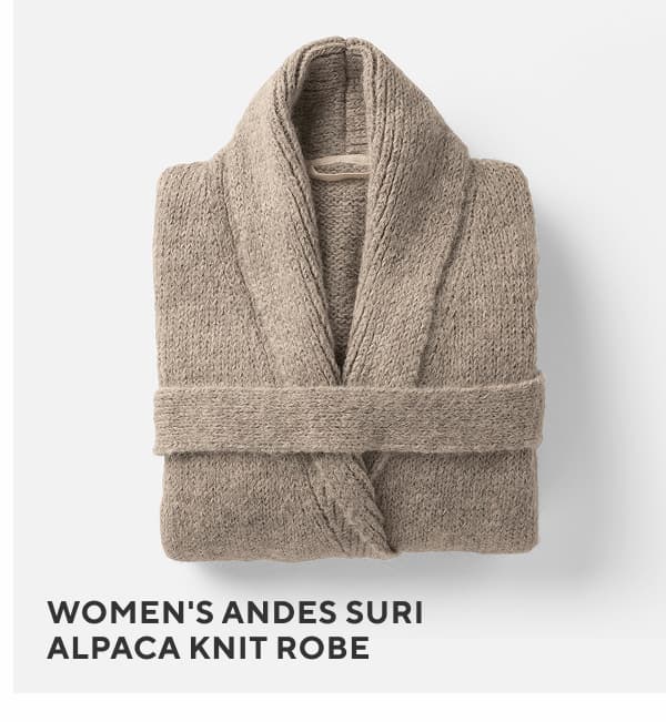 Women's Andes Suri Alpaca Knit Robe