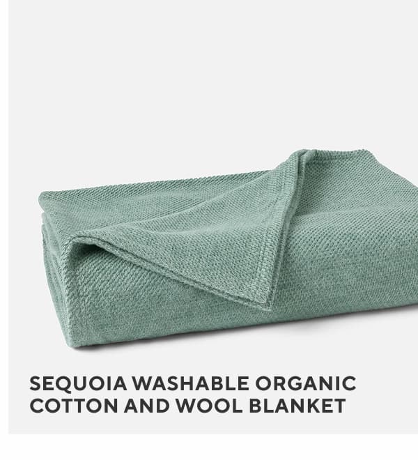 Sequoia Washable Organic Cotton and Wool Blanket