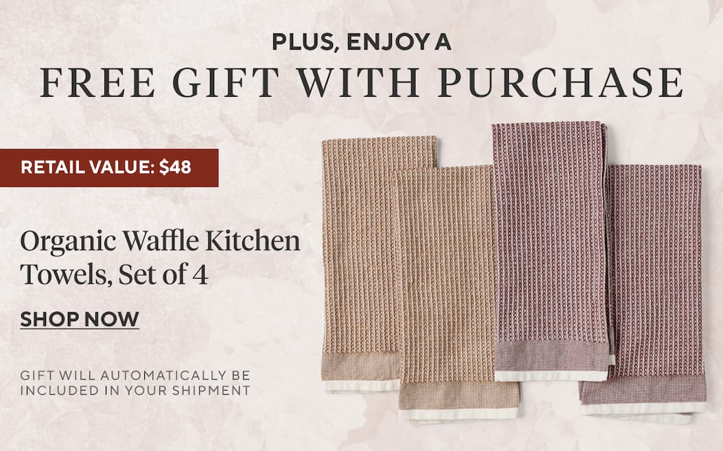 Plus, enjoy a free gift with purchase when you spend $300+ Sycamore Cotton Linen Towels, Set of 2 Shop Now