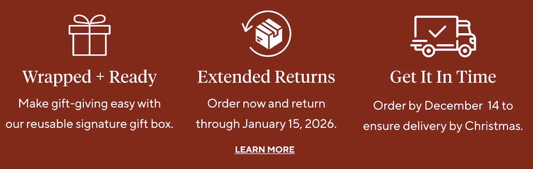 Wrapped + Ready, Extended Returns, Get It in Time