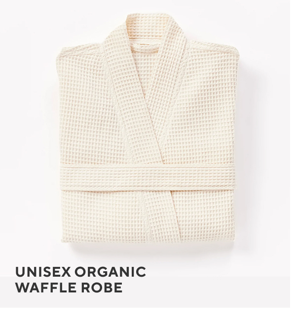 Unisex Organic Waffle Robe