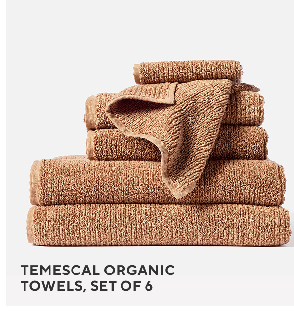 Temescal Organic Towels, Set of 6