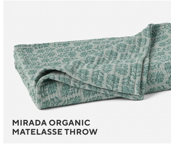 Mirada Organic Matelasse Throw