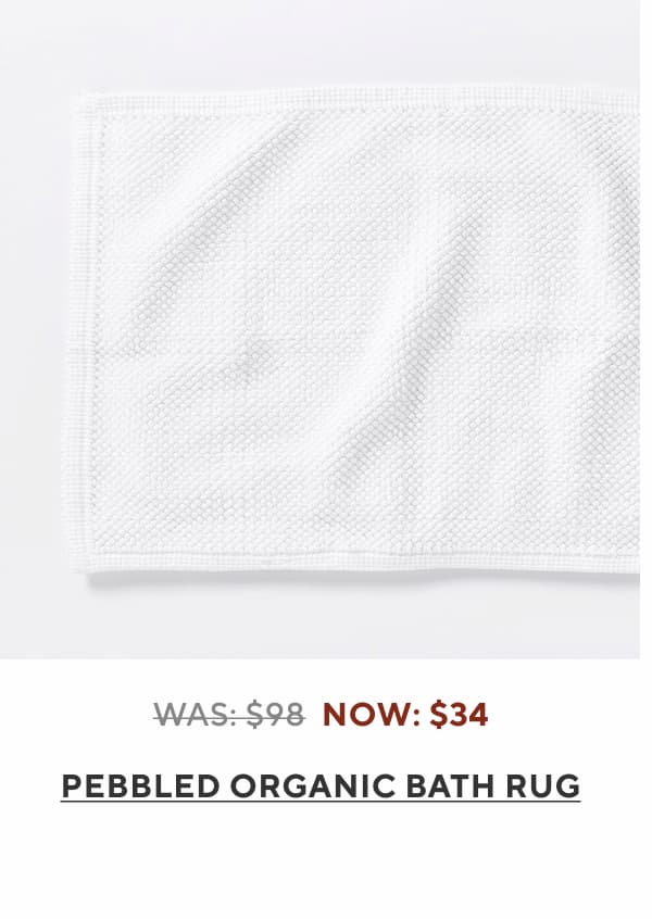 Pebbled Organic Bath Rug