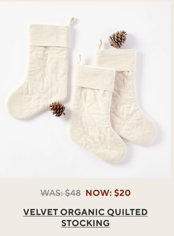 Velvet Organic Quilted Stocking