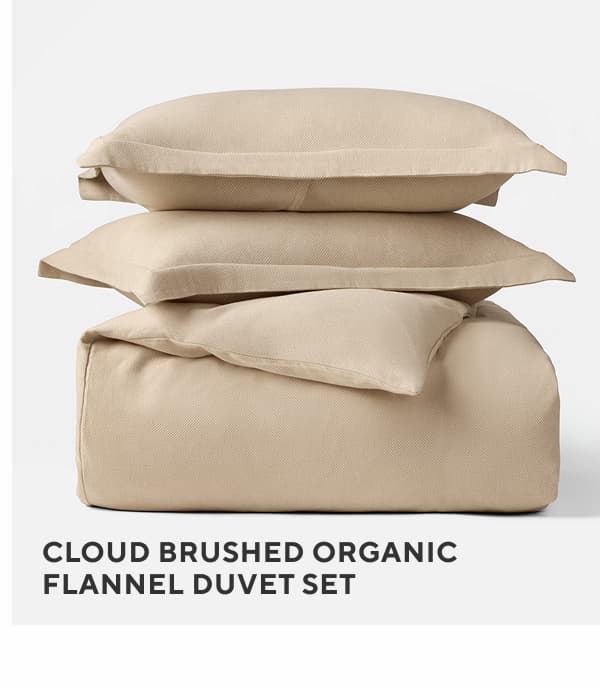 Cloud Brushed Organic Flannel Sheet Set