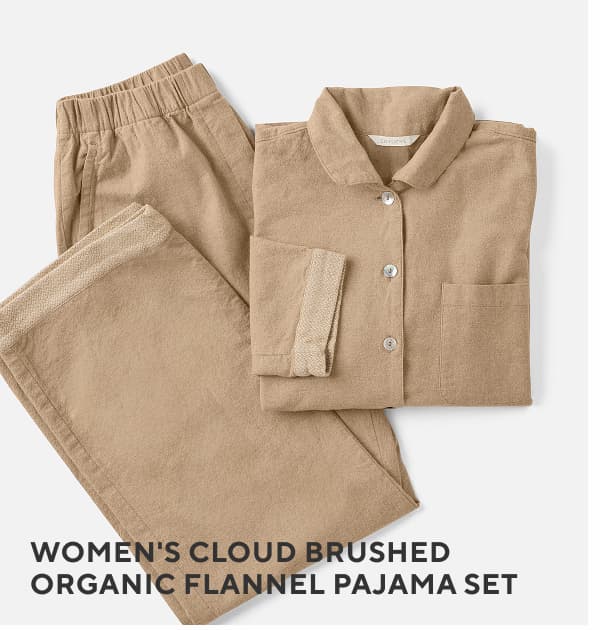 Women's Cloud Brushed Organic Flannel Pajama Set