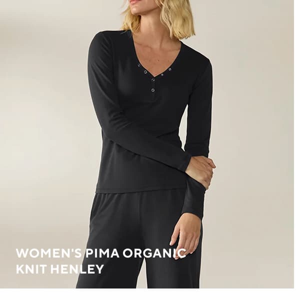 Women's Pima Organic Knit Henley