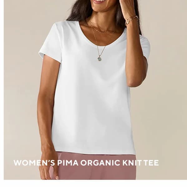 Women's Pima Organic Knit Tee