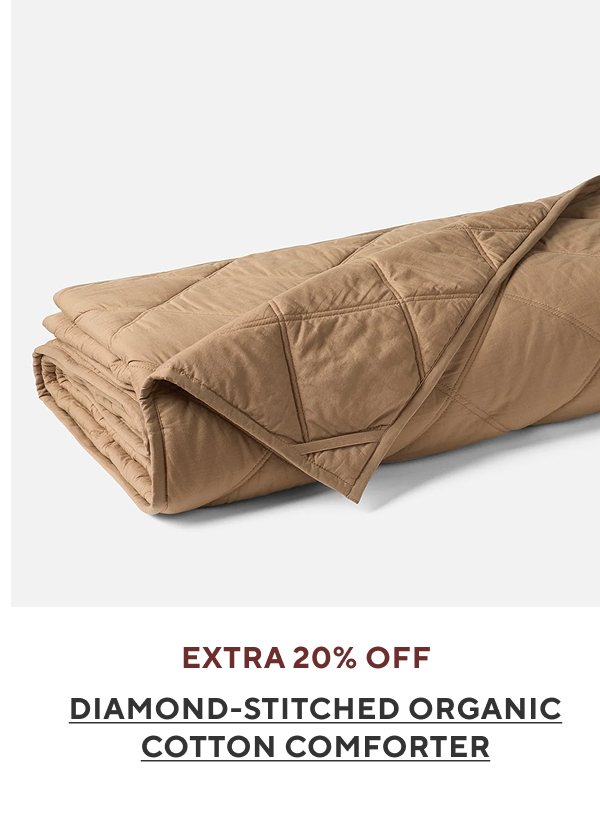 Diamomd-Stitched Organic Comforter