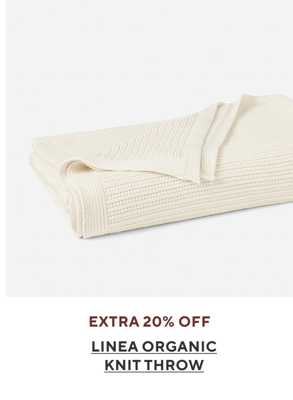 Linea Organic Knit Throw