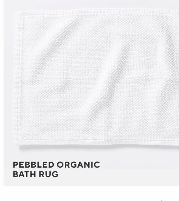 Pebbled Organic Bath Rug