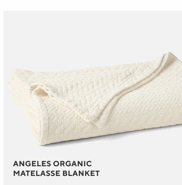Angeles Organic Matelasse Blanket