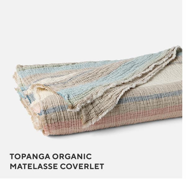 Topanga Organic Matelasse Coverlet