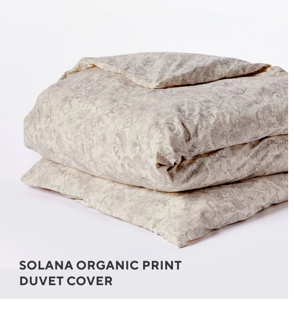 Solana Organic Print Duvet Cover