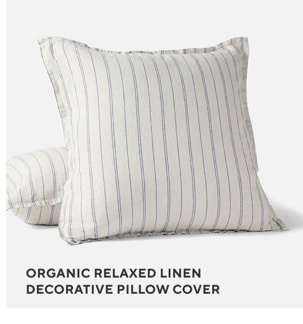 Organic Relaxed Linen Decorative Pillow Cover