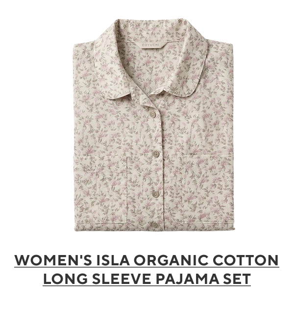 Women's Isla Organic Cotton Long Sleeve Pajamas Set
