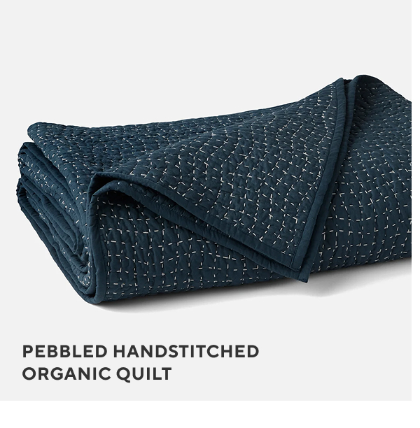 Pebbled Handstitched Organic Quilt