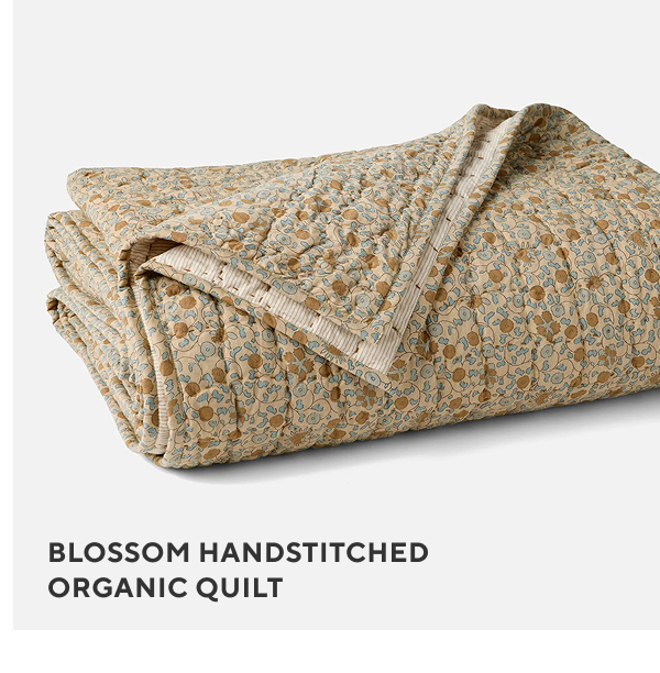 Blossom Handstitched Organic Quilt