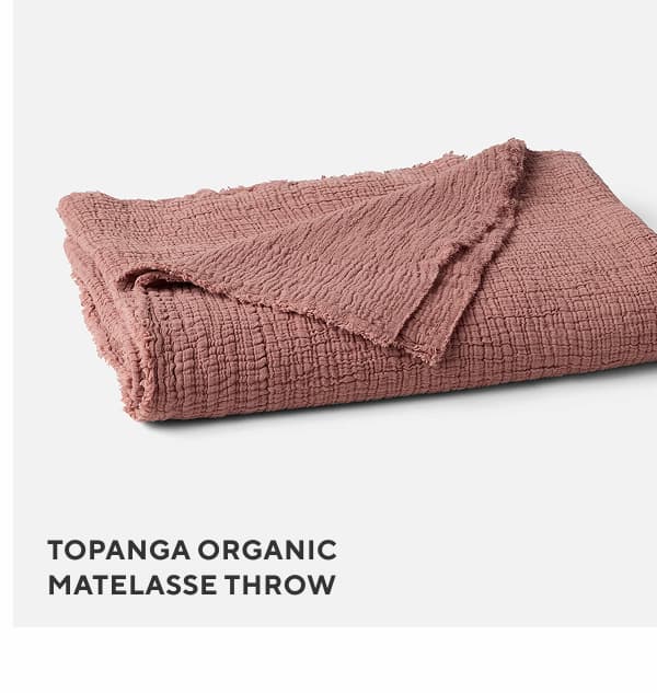 Topanga Organic Matelasse Throw