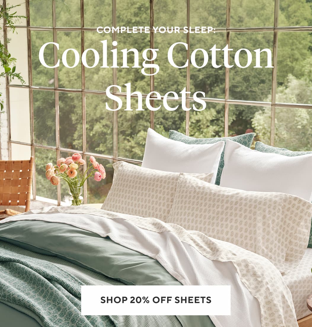 Complete Your Sleep: Cooling Cotton Sheets Shop 20% Off Sheets
