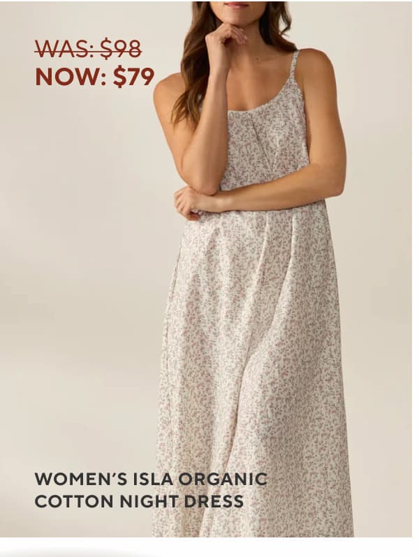 Women's Isla Organic Cotton Night Dress