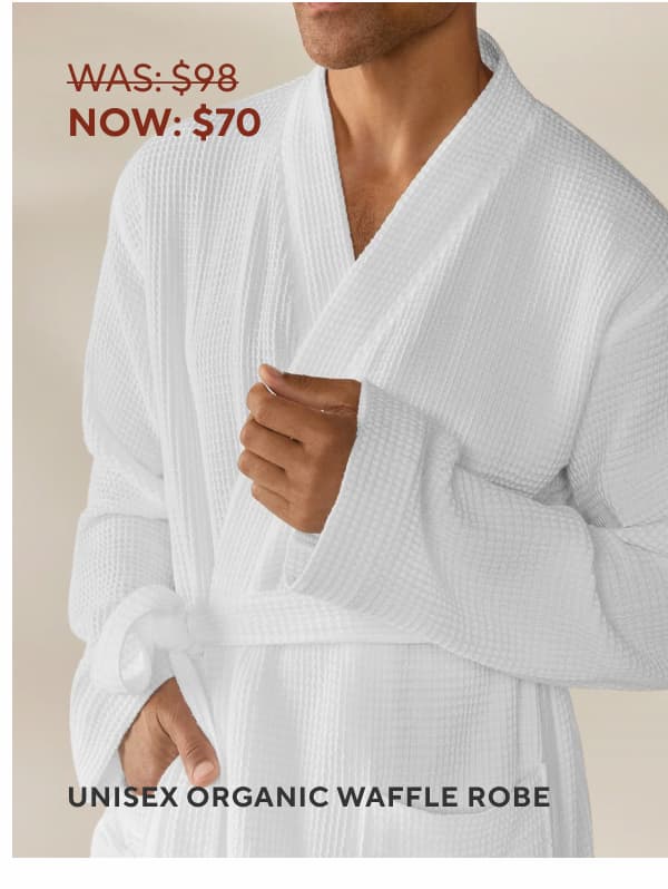 Unisex Organic Waffle Robe