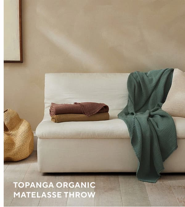 Topanga Organic Matelasse Throw