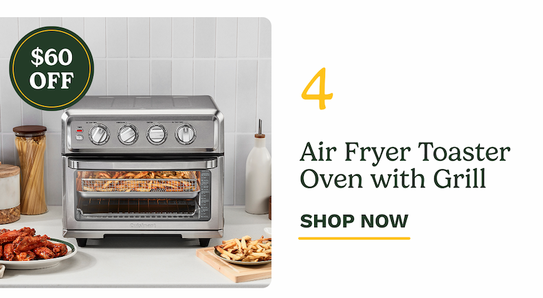 $60 OFF Air Fryer Toaster Oven with Grill SHOP NOW