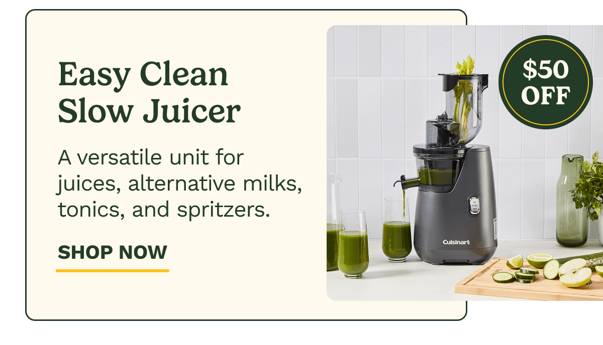 Easy Clean Slow Juicer | SHOP NOW