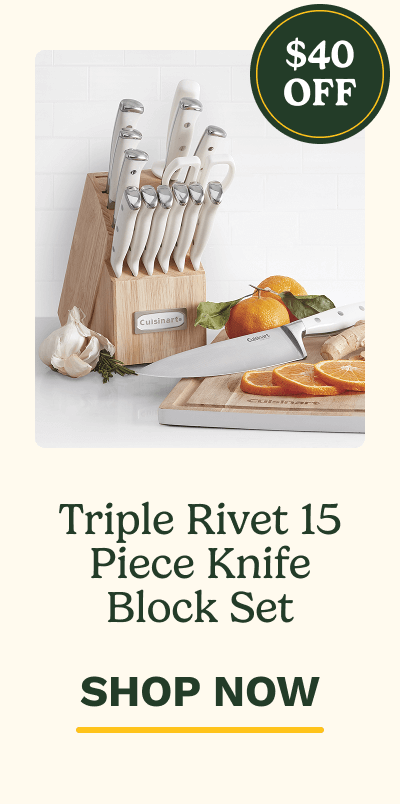 Triple Rivet 15 Piece Knife Block Set | SHOP NOW