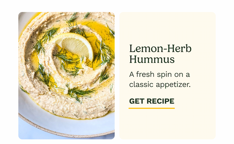 Lemon-Herb Hummus | GET RECIPE