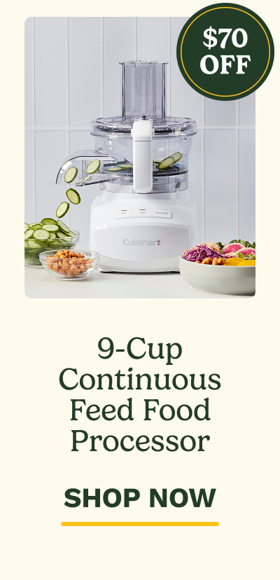 9-Cup Continuous Feed Food Processor $70 Off | SHOP NOW