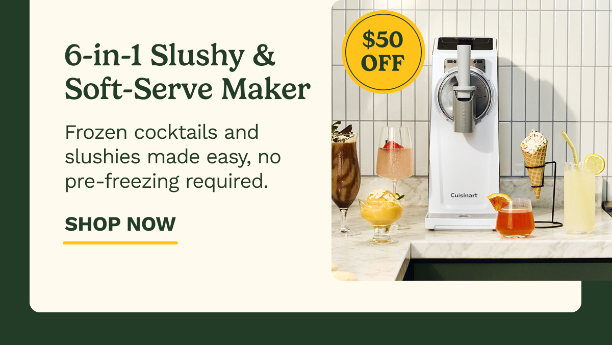 6-in-1 Slushy & Soft-Serve Maker | SHOP NOW