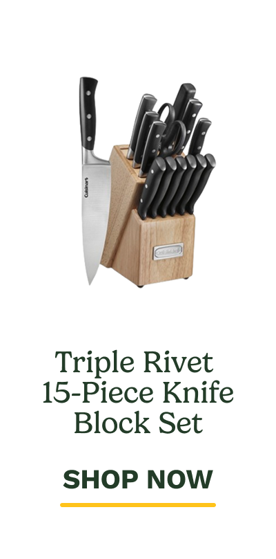 Triple Rivet  15-Piece Knife Block Set SHOP NOW