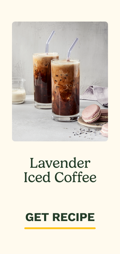 Lavender Iced Coffee  GET RECIPE